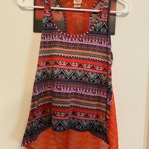 cute summer tank top open back